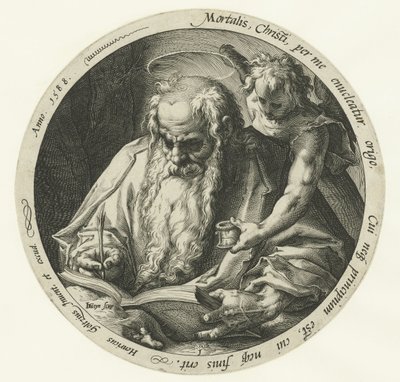 Evangelist Mattheus De fire evangelistene (serietittel) av Jacob de Gheyn (II)