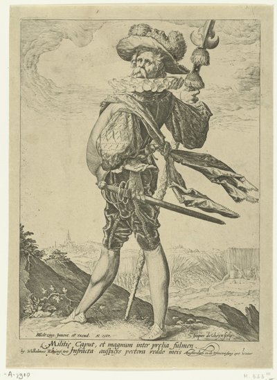 Oberst Offiserer og soldater (serietittel) av Jacob de Gheyn (II)
