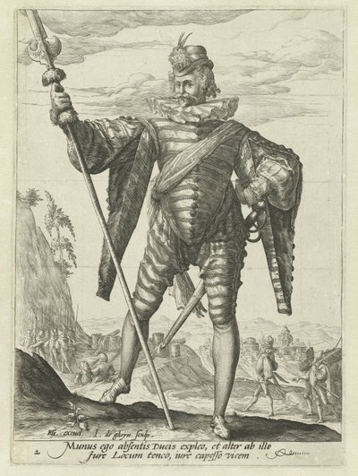oberstløytnant Offiserer og soldater (serietittel) av Jacob de Gheyn (II)