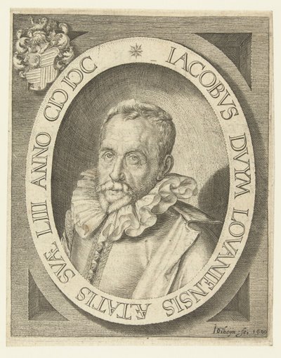 Portrett av Jacobus Duym i en alder av 53 år av Jacob de Gheyn (II)