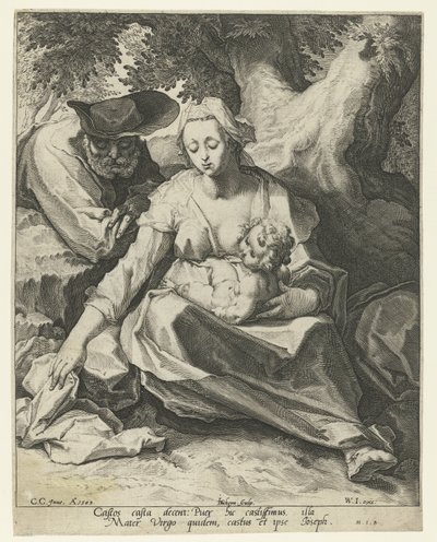 Hvil på flyturen til Egypt av Jacob de Gheyn (II)