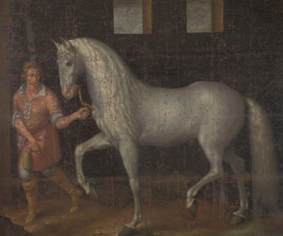 Spansk krigshest En spansk krigshest fanget av Lodewijk Gunther van Nassau fra erkehertug Albert av Østerrike i slaget ved Nieuwpoort og presentert for prins Maurits av Jacob de Gheyn (II)