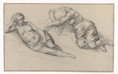 To studier av en naken kvinne av Jacob de Gheyn (II)
