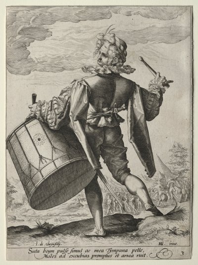 Trommeslager av Jacob de Gheyn II