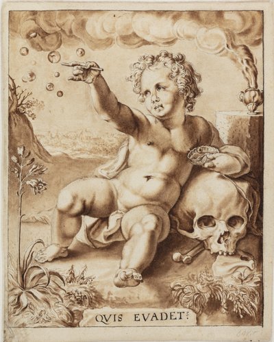 Allegori om forgjengelighet. Homo Bulla av Jacob de Wit