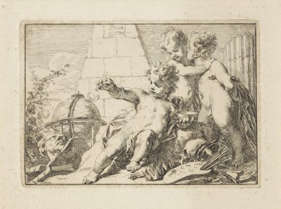 Allegori om forgjengelighet av Jacob de Wit