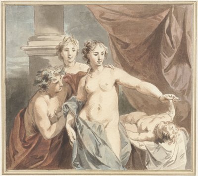 Ceres, Venus, Bacchus og sovende kjærlighet av Jacob de Wit