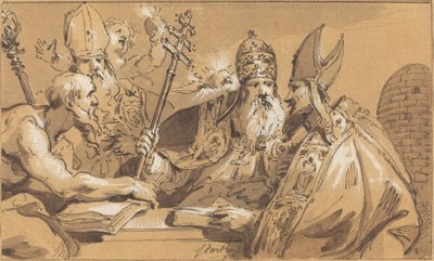 Kirkens fire fedre av Jacob de Wit