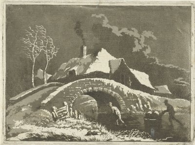 vinterlandskap av Jacob van Kouwenhoven