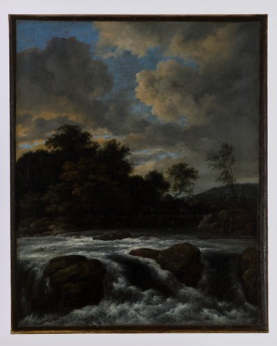 Landskap med foss av Jacob van Ruisdael