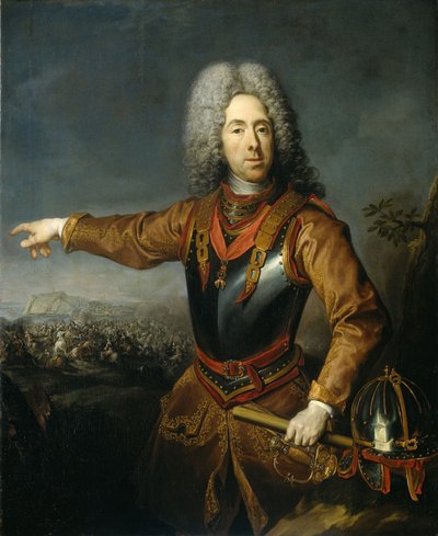 Portrett av prins Eugene av Savoy 1663-1736, 1718 av Jacob van Schuppen