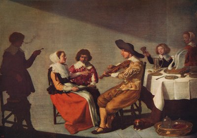 Et musikalsk parti, 1631, c1915 av Jacob van Velsen