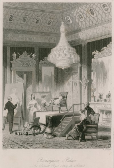 The Princess Royal sitter for et portrett på Buckingham Palace av Jacob van der Heyden