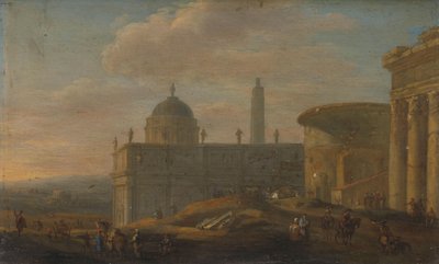 Italiensk byutsikt av Jacob van der Ulft