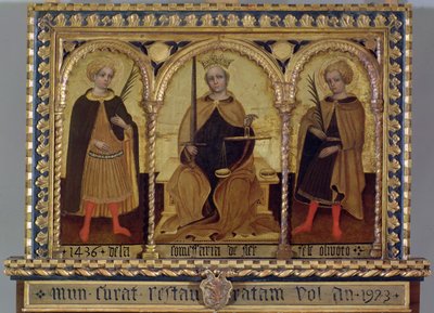 Rettferdighet mellom St. Felix og St. Fortunato av Jacobello del (attr. to) Fiore