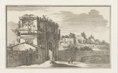 Konstantinbuen i Roma Utsikt over Roma (serietittel) La Galerie agreable du mond (...) divisée en LXVI tomes...Cette partie comprend le Rome moderne (serietittel) Magesyn der Italiaense Buildings (serietittel) av Jacobus Baptist