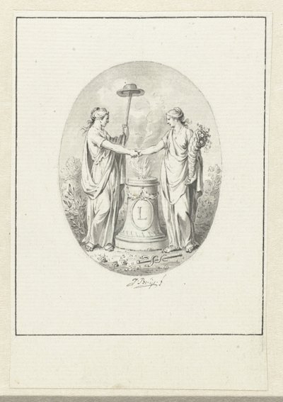 Allegorisk representasjon av frihet av Jacobus Buys