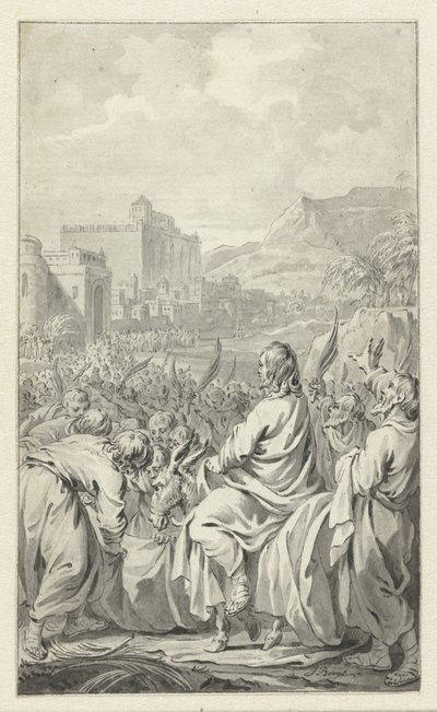 Inntoget i Jerusalem av Jacobus Buys