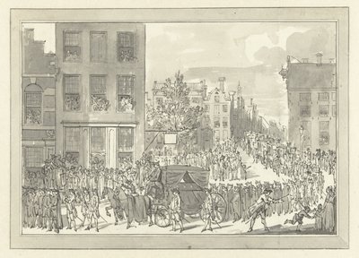 Begravelse av Wolter Jan Gerrit baron Bentinck i Amsterdam, 28. august 1781 av Jacobus Buys