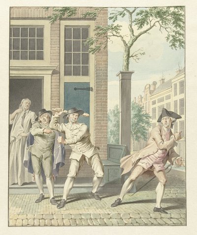 Scene fra Pefroen med sauehodet av Jacobus Buys