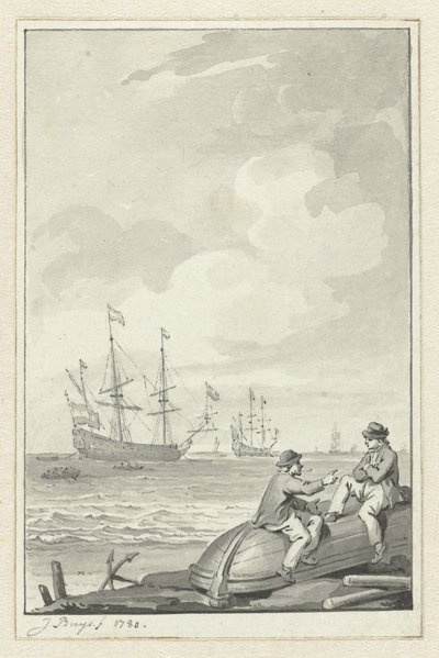 sjølandskap av Jacobus Buys