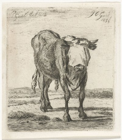 Okse med bind for øynene av Jacobus Cornelis Gaal