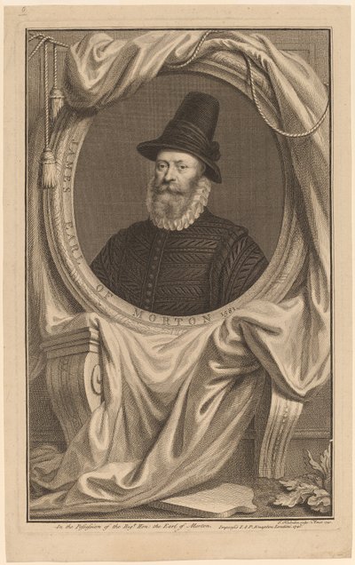 James, jarl av Morton av Jacobus Houbraken