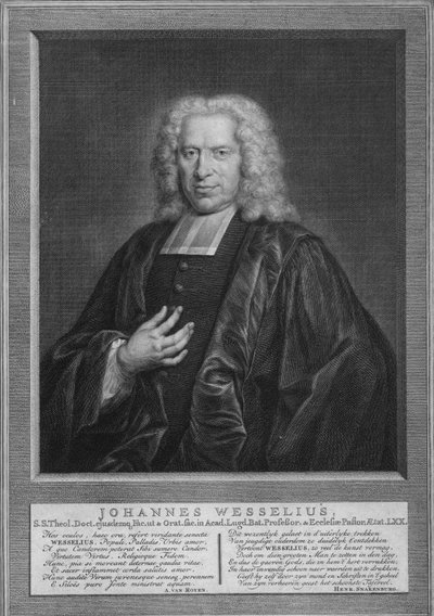 Johann Wessel, ca 1740-årene av Jacobus Houbraken