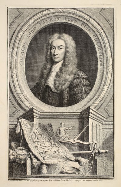 Portrett av Charles, Lord Talbot, illustrasjon fra 