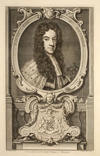 Portrett av Daniel, jarl av Nottingham, illustrasjon fra 