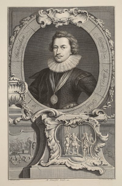 Portrett av George Villiers, hertugen av Buckingham, illustrasjon fra 