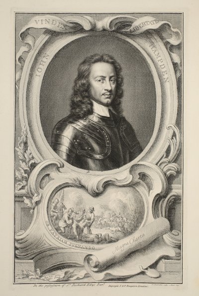 Portrett av John Hampden, illustrasjon fra 
