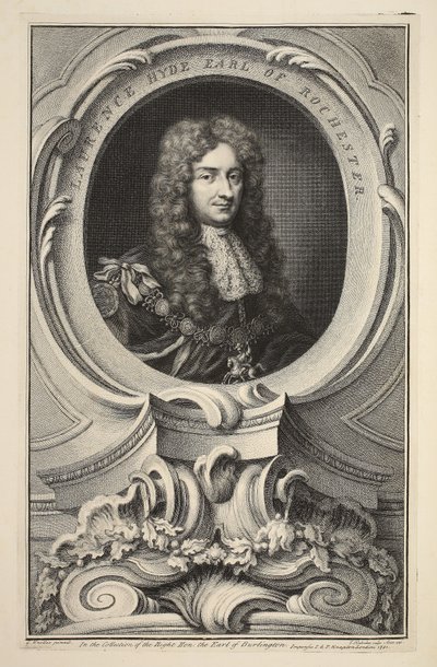 Portrett av Laurence Hyde, jarl av Rochester, illustrasjon fra 