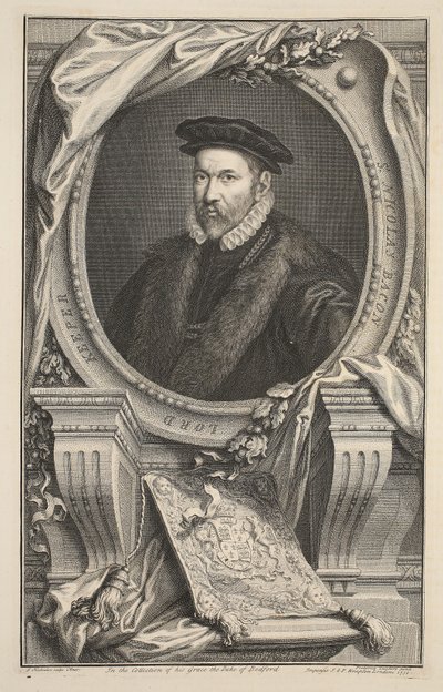 Portrett av Nicholas Bacon, illustrasjon fra 