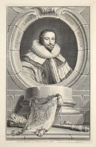 Portrett av Thomas, Lord Coventry, illustrasjon fra 