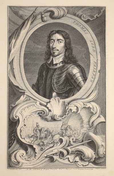 Portrett av Thomas, Lord Fairfax, illustrasjon fra 