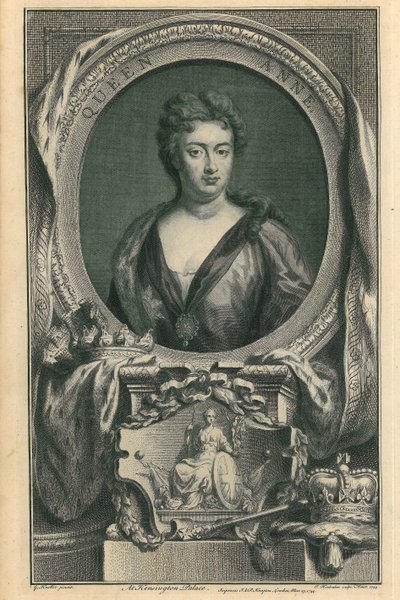 Dronning Anne av Jacobus Houbraken