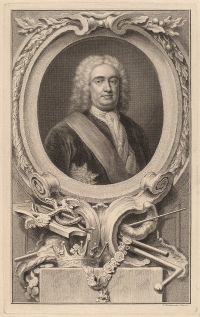 Robert Walpole, 1. jarl av Orford av Jacobus Houbraken after Arthur Pond