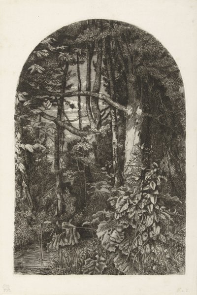 Skog med bekk av Jacobus Ludovicus Cornet