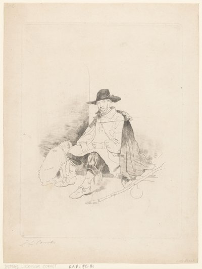 Hvilende reisende av Jacobus Ludovicus Cornet