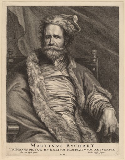 Martin Rijckaert av Jacobus Neeffs, after Sir Anthony van Dyck