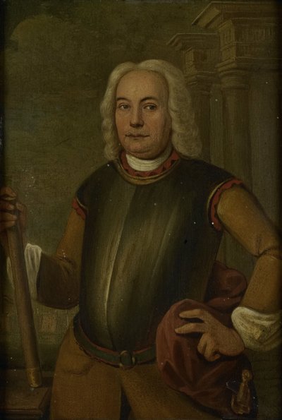 Portrett av Johannes Thedens, generalguvernør for det nederlandske østindiske kompaniet av Jacobus Oliphant