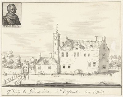 Groenevelt slott i Delfland av Jacobus Stellingwerff