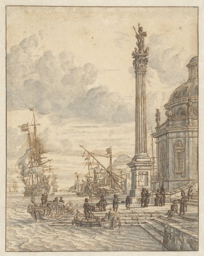 italiensk havn av Jacobus Storck