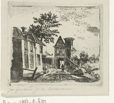 Bybilde med port av Jacobus van Gorkom jr.