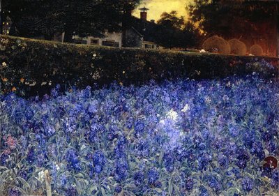 juli (‘Summer Luxuriance’), ca. 1890-1910 (olje på lerret) av Jacobus van Looy