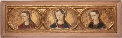 Three Virgin Martyrs (maling på trepanel) av Jacomart c.1413 61 Baco