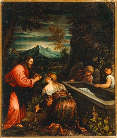 Noli me tangere (maleri) av Jacopo (1510-92) Bassano