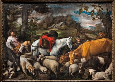 Pastoral (Den hvite hesten) av Jacopo (1510 92) Bassano