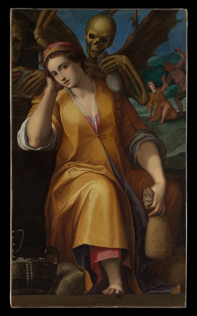 Allegory of Avarice, ca. 1590 (olje på lerret) av Jacopo Ligozzi